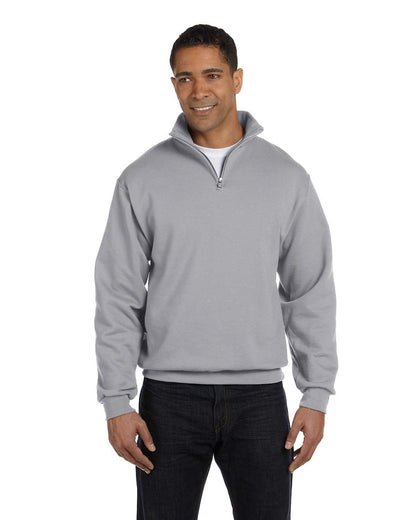 JERZEES Adult 8 oz. NuBlend® Quarter-Zip Cadet Collar Sweatshirt 995M #color_OXFORD