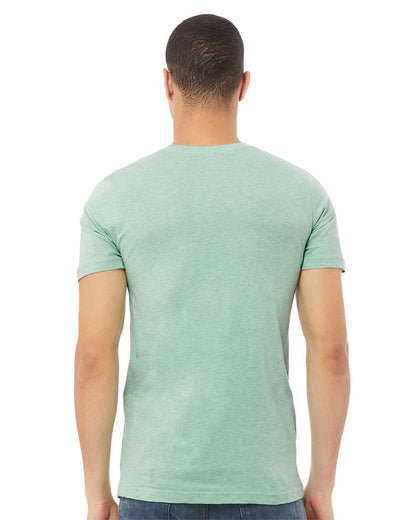 BELLA + CANVAS CVC Jersey Tee 3001CVC #colormdl_Heather Prism Mint