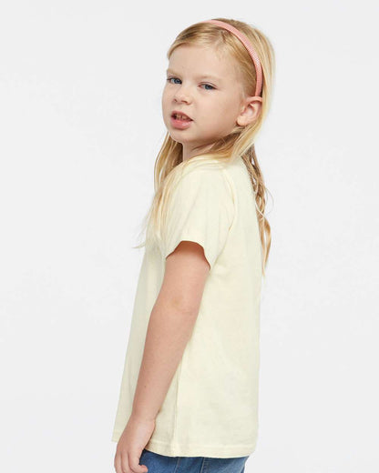 Rabbit Skins Toddler Fine Jersey Tee 3321 #colormdl_Natural