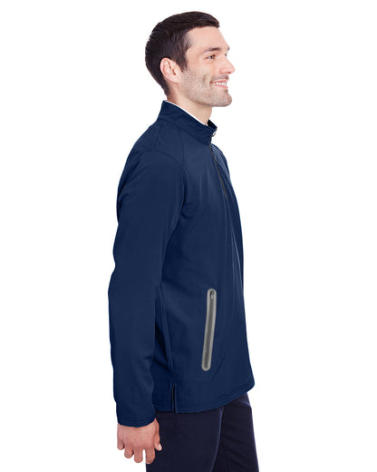 North End Men's Quest Stretch Quarter-Zip NE401 #color_CLASSC NVY / CRBN