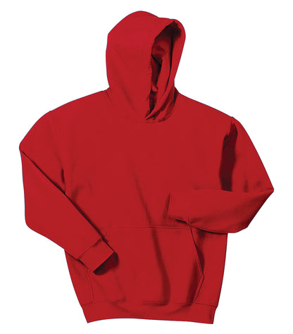 Gildan HEAVYBLEND HOOD YTH SWEATSHIRT 185B #color_Red