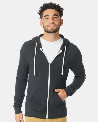 Alternative Rocky Eco-Fleece Full-Zip Hoodie 9590 #colormdl_Eco True Black