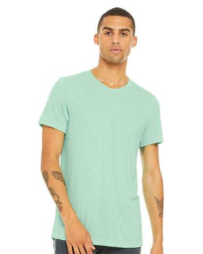 BELLA + CANVAS CVC Jersey Tee 3001CVC #colormdl_Heather Mint