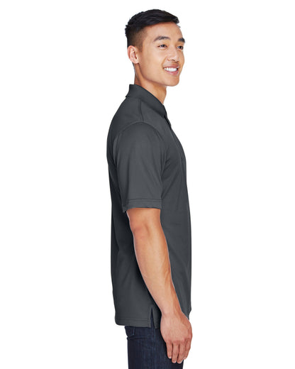 Harriton Men's Advantage Snag Protection Plus IL Snap Placket Polo M345 #color_DARK CHARCOAL