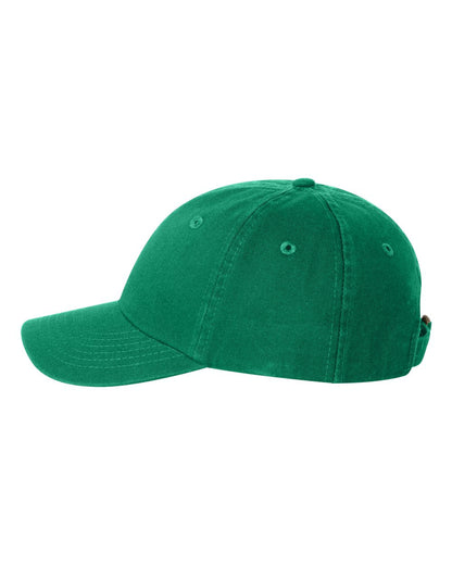 Valucap Small Fit Bio-Washed Dad Hat VC300Y #color_Kelly