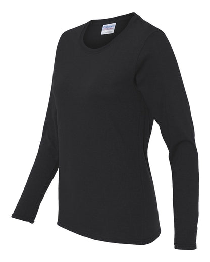 Gildan Heavy Cotton™ Women’s Long Sleeve T-Shirt 5400L #color_Black