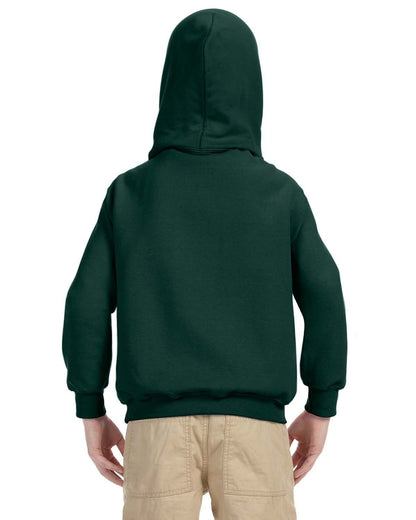 Gildan Youth Heavy Blend™ Hooded Sweatshirt G185B #color_FOREST GREEN