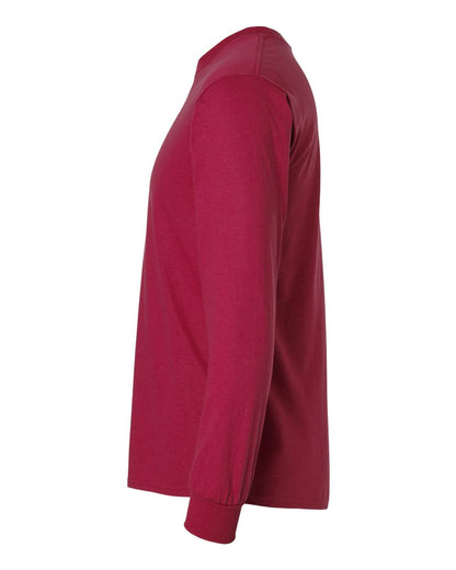 Gildan Ultra Cotton® Long Sleeve T-Shirt 2400 #color_Cardinal Red