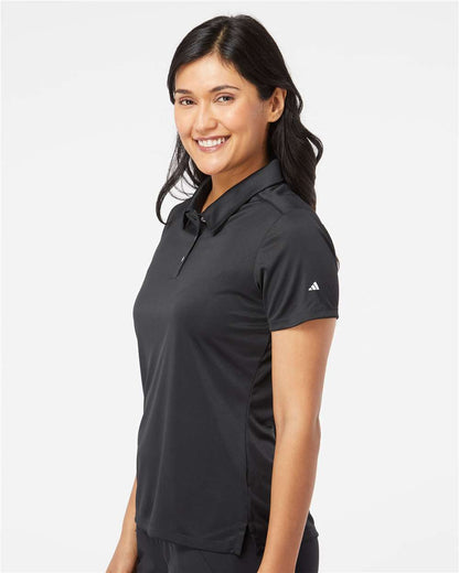 Adidas Women's 3-Stripes Shoulder Polo A325 #colormdl_Black/ White