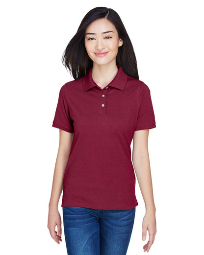 Harriton Ladies' Easy Blend™ Polo M265W #color_WINE