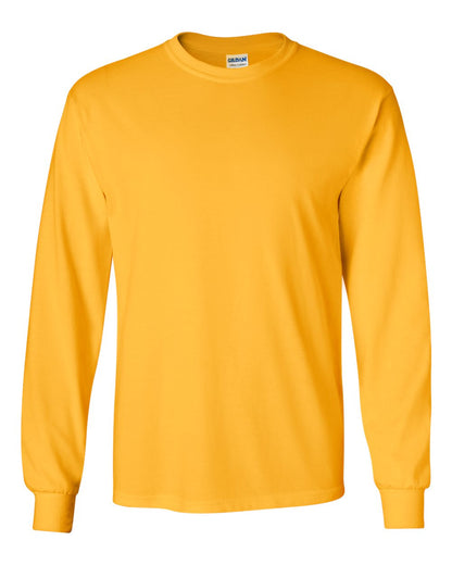 Gildan Ultra Cotton® Long Sleeve T-Shirt 2400 #color_Gold