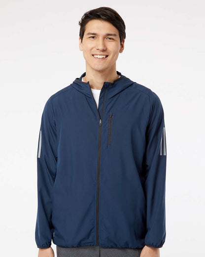 Adidas Hooded Full-Zip Windbreaker A524 #colormdl_Collegiate Navy