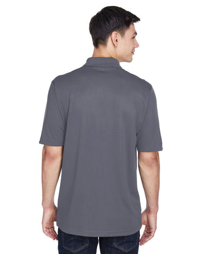 Core365 Men's Balance Colorblock Performance Piqué Polo CE101 #color_BLACK / CARBON