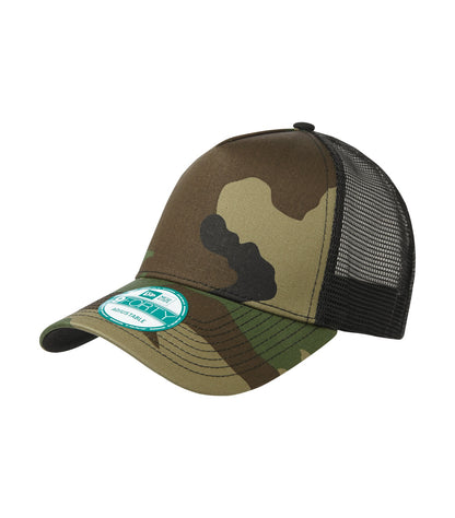 New Era Snapback Trucker Cap NE205 #color_Camo/Black