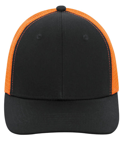 Atc Everyday Snapback Trucker Cap C1318 #color_Black/Orange