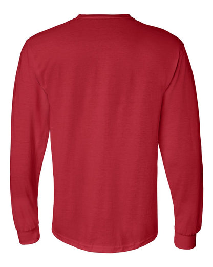 Gildan DryBlend® 50/50 Long Sleeve T-Shirt 8400 #color_Red