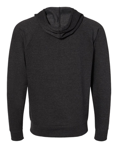 Independent Trading Co. Icon Lightweight Loopback Terry Full-Zip Hooded Sweatshirt SS1000Z #color_Charcoal Heather