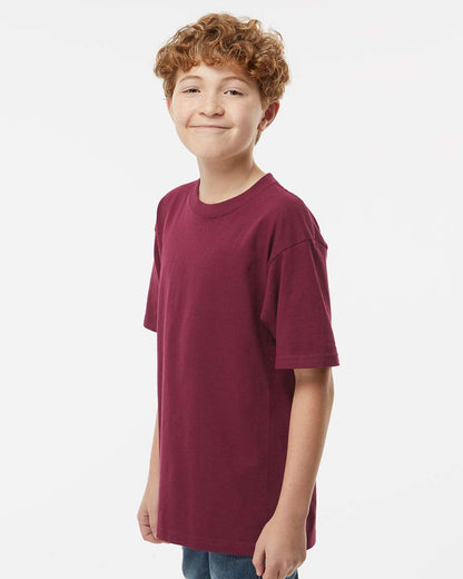 M&O Youth Gold Soft Touch T-Shirt 4850 #colormdl_Maroon