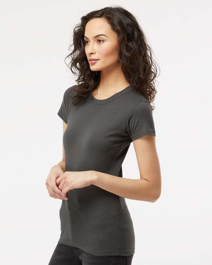 M&O Women's Fine Jersey T-Shirt 4513 #colormdl_Fine Charcoal