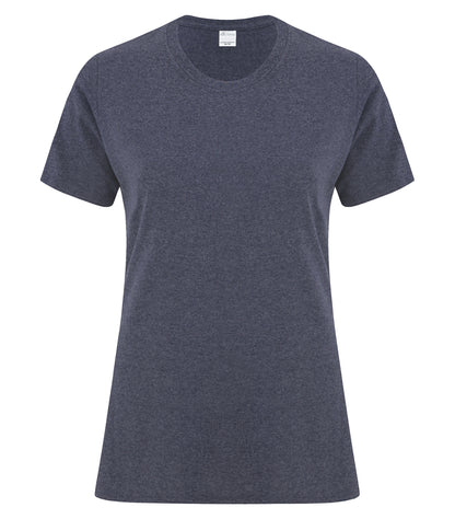 Atc Everyday Collection Everyday Cotton Lds' Tee ATC1000L #color_Heather Navy