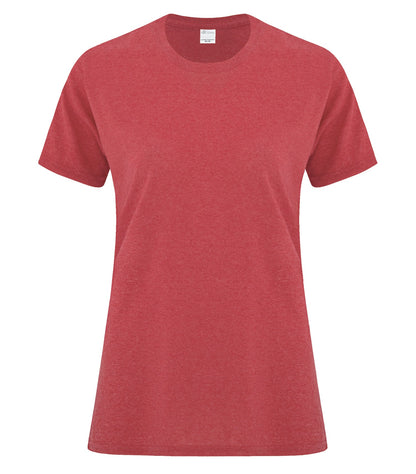 Atc Everyday Collection Everyday Cotton Lds' Tee ATC1000L #color_Heather Red