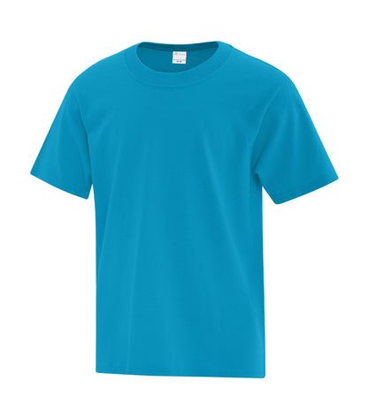 Atc Everyday Collection Everyday Cotton Youth Tee ATC1000Y #color_Neon Blue Heather