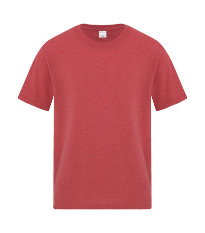 Atc Everyday Collection Everyday Cotton Youth Tee ATC1000Y #color_Heather Red