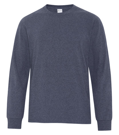 Atc Everyday Collection Everyday Cotton L/S Tee ATC1015 #color_Heather Navy