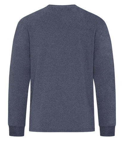 Atc Everyday Collection Everyday Cotton L/S Tee ATC1015 #color_Heather Navy