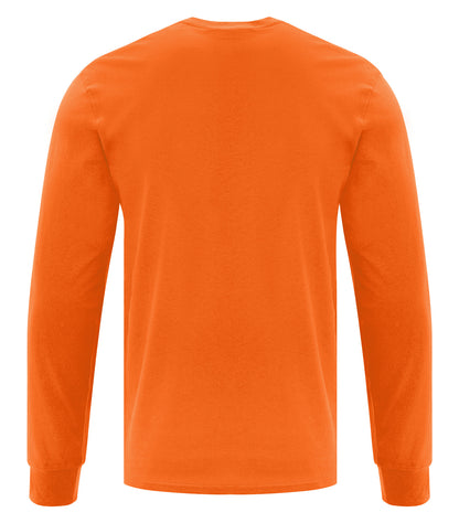 Atc Everyday Collection Everyday Cotton L/S Tee ATC1015 #color_Safety Orange