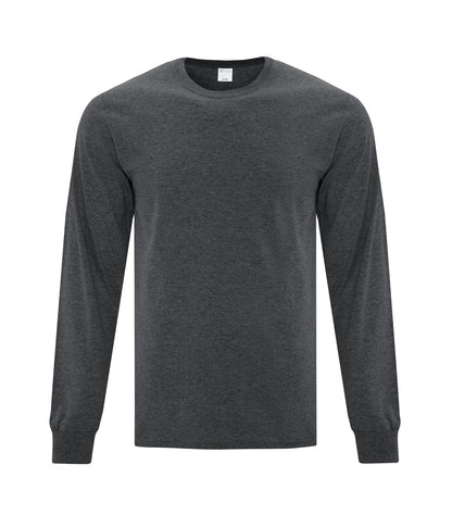 Atc Everyday Collection Everyday Cotton L/S Tee ATC1015 #color_Dark Heather Grey