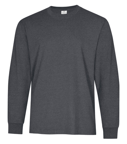 Atc Everyday Collection Everyday Ctn Ringspun LS Tee ATC2015 #color_Dark Heather Grey