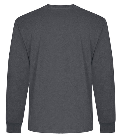 Atc Everyday Collection Everyday Ctn Ringspun LS Tee ATC2015 #color_Dark Heather Grey