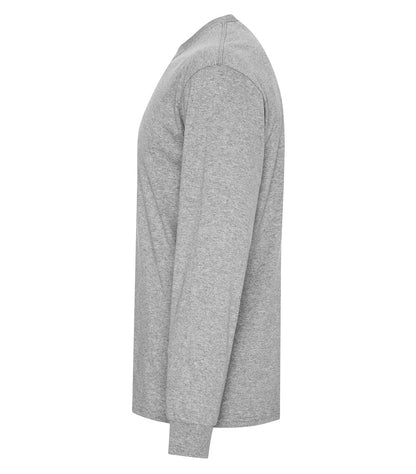 Atc Everyday Collection Everyday Cotton Blend LS Tee ATC5015 #color_Athletic Heather