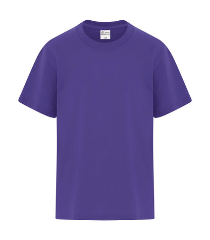 Atc Everyday Collection Everyday Cotton Blend Yth Tee ATC5050Y #color_Purple