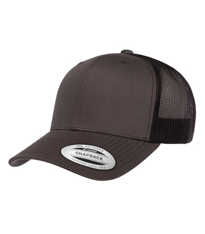 Atc Yupoong YP Classics Retro Trucker Cap ATC6606 #color_Charcoal/Black