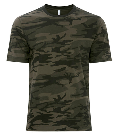Atc Eurospun Ring Spun Tee ATC8000 #color_Black Camo