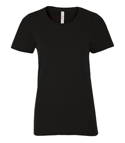 Atc Eurospun Ring Spun Lds' Tee ATC8000L #color_Black