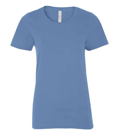 Atc Eurospun Ring Spun Lds' Tee ATC8000L #color_Carolina Blue