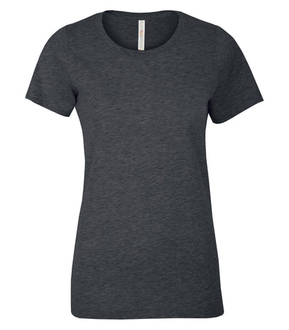 Atc Eurospun Ring Spun Lds' Tee ATC8000L #color_Charcoal Heather