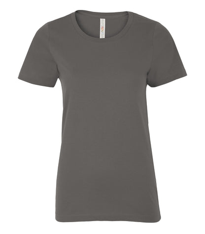 Atc Eurospun Ring Spun Lds' Tee ATC8000L #color_Coal Grey