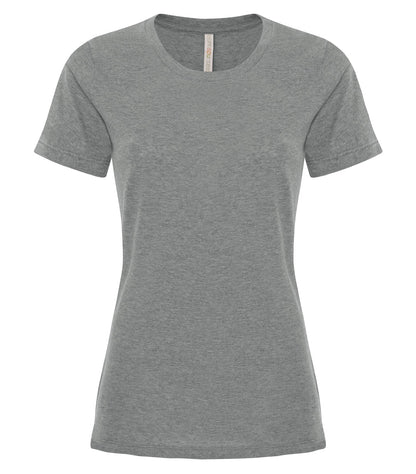 Atc Eurospun Ring Spun Lds' Tee ATC8000L #color_Deep Heather