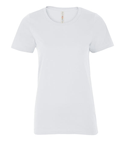 Atc Eurospun Ring Spun Lds' Tee ATC8000L #color_White