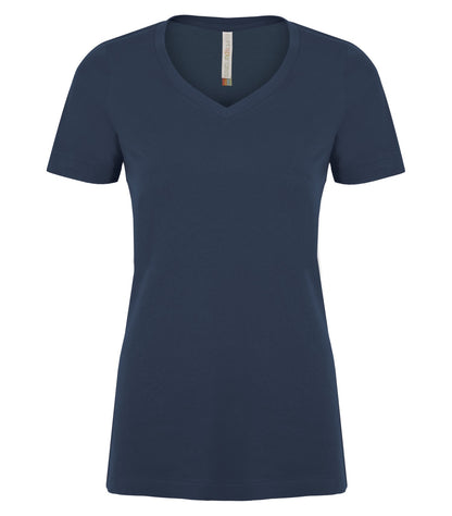Atc Eurospun Ring Spun V-Neck Lds' Tee ATC8001L #color_True Navy