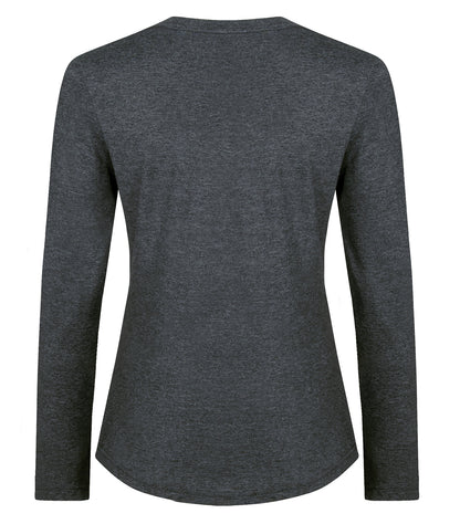 Atc Eurospun EuroSpun Long Sleeve Lds Tee ATC8015L #color_Charcoal Heather