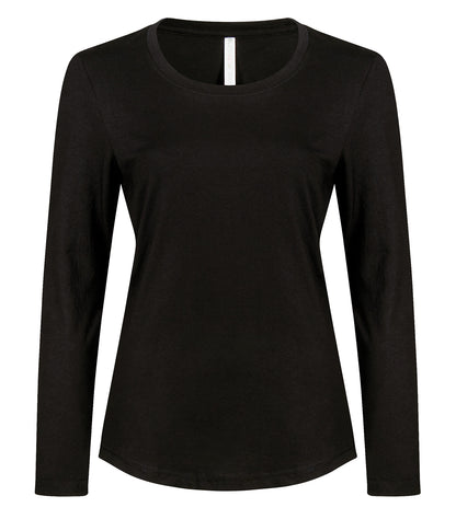 Atc Eurospun EuroSpun Long Sleeve Lds Tee ATC8015L #color_Black