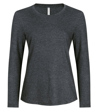 Atc Eurospun EuroSpun Long Sleeve Lds Tee ATC8015L #color_Charcoal Heather