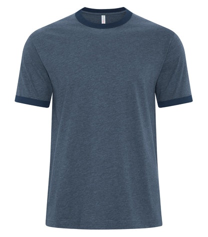 Atc Eurospun Ringer Tee ATC9001 #color_Navy Heather/True Navy