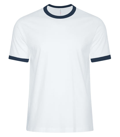 Atc Eurospun Ringer Tee ATC9001 #color_White/True Navy