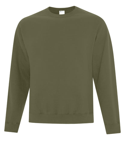 Atc Everyday Collection Everyday Fleece Crewneck ATCF2400 #color_MilitaryGreen
